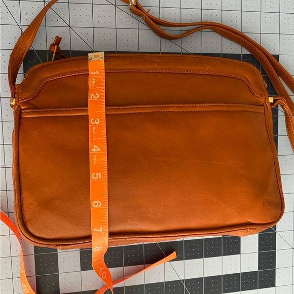 Giambattista Confezioni Brown Leather Crossbody Handbag  Leather Lining Italy - Picture 12 of 14